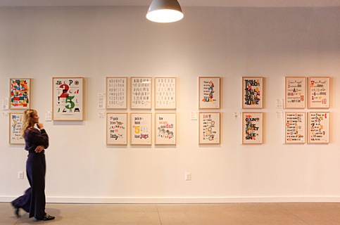 Base Press at Huddle Exhibition: Letterpress Prints by Frank Baseman